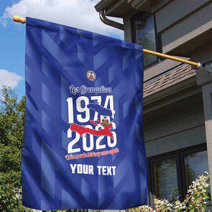 Personalized Afro Haiti Football Garden Flag Les Grenadiers Made History Once Again Blue Color - African Pride