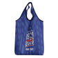 Personalized Afro Haiti Football Grocery Bag Les Grenadiers Made History Once Again Blue Color - African Pride