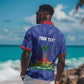 Personalized Afro Haiti Football Hawaiian Shirt Les Grenadiers Made History Once Again Blue Color - African Pride