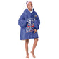 Personalized Afro Haiti Football Kid Wearable Blanket Hoodie Les Grenadiers Made History Once Again Blue Color - African Pride