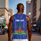Personalized Afro Haiti Football Men Tank Top Les Grenadiers Made History Once Again Blue Color - African Pride