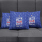 Personalized Haiti Football Pillow Cover Les Grenadiers Made History Once Again Blue Color