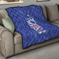 Personalized Afro Haiti Football Quilt Les Grenadiers Made History Once Again Blue Color - African Pride