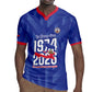 Personalized Afro Haiti Football Rugby Jersey Les Grenadiers Made History Once Again Blue Color - African Pride