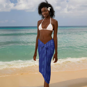 Personalized Afro Haiti Football Sarong Les Grenadiers Made History Once Again Blue Color - African Pride
