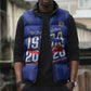 Personalized Haiti Football Sleeveless Puffer Jacket Les Grenadiers Made History Once Again Blue Color