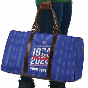Personalized Haiti Football Travel Bag Les Grenadiers Made History Once Again Blue Color