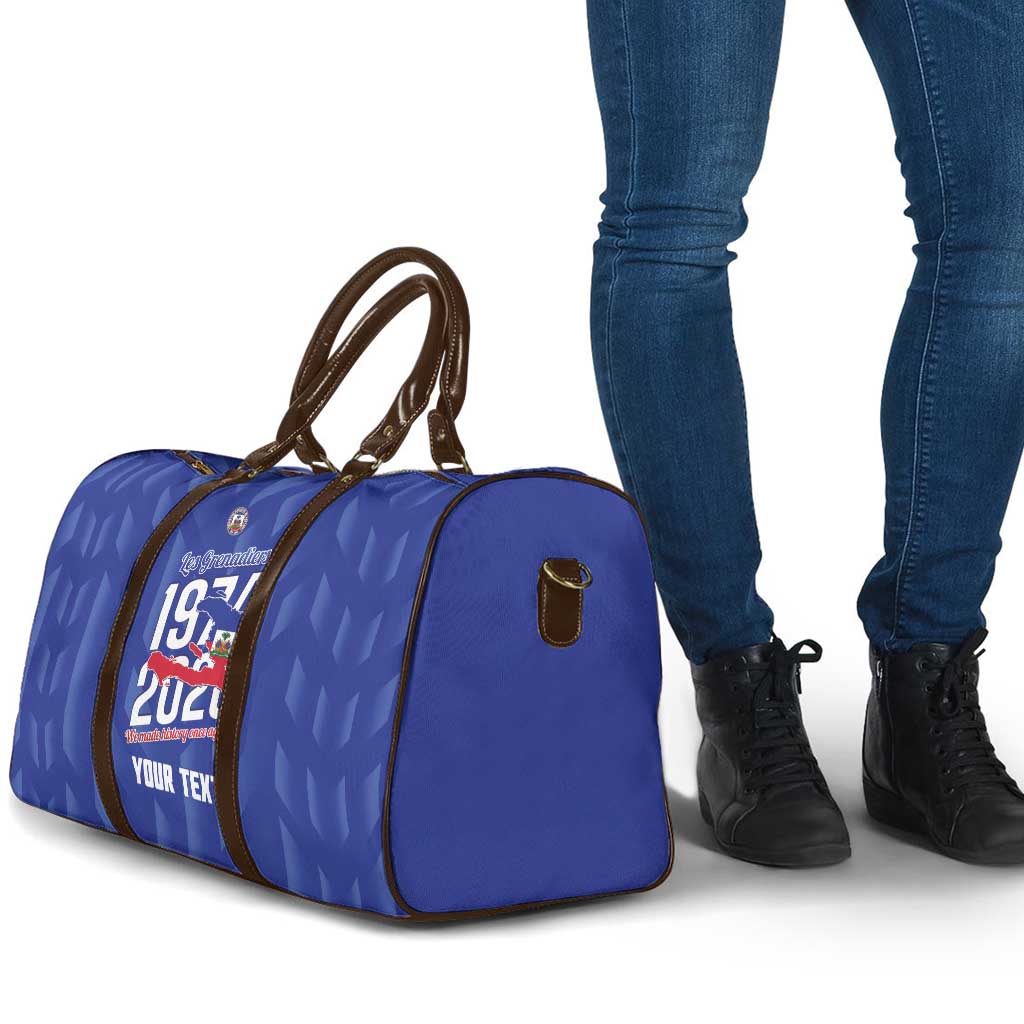 Personalized Haiti Football Travel Bag Les Grenadiers Made History Once Again Blue Color
