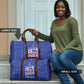 Personalized Haiti Football Travel Bag Les Grenadiers Made History Once Again Blue Color
