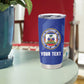 Personalized Afro Haiti Football Tumbler Cup Les Grenadiers Made History Once Again Blue Color - African Pride