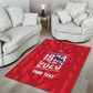 Personalized Afro Haiti Football Area Rug Les Grenadiers Made History Once Again Red Color - African Pride