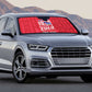 Personalized Haiti Football Auto Sun Shade Les Grenadiers Made History Once Again Red Color