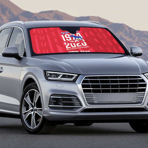 Personalized Haiti Football Auto Sun Shade Les Grenadiers Made History Once Again Red Color