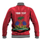 Personalized Afro Haiti Football Baseball Jacket Les Grenadiers Made History Once Again Red Color - African Pride