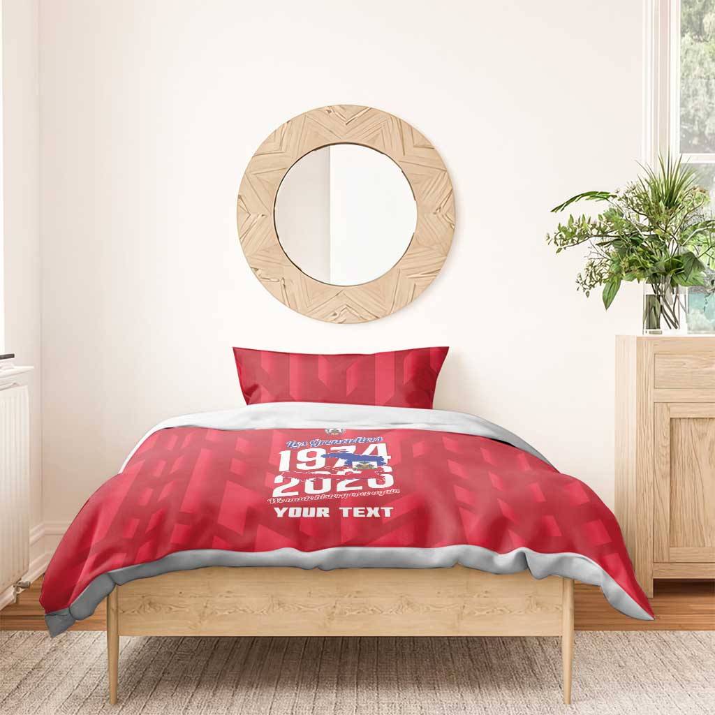 Personalized Afro Haiti Football Bedding Set Les Grenadiers Made History Once Again Red Color - African Pride