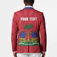 Personalized Haiti Football Blazer Les Grenadiers Made History Once Again Red Color