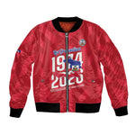 Personalized Afro Haiti Football Bomber Jacket Les Grenadiers Made History Once Again Red Color - African Pride
