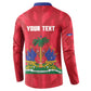 Personalized Haiti Football Button Sweatshirt Les Grenadiers Made History Once Again Red Color