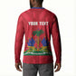 Personalized Haiti Football Button Sweatshirt Les Grenadiers Made History Once Again Red Color