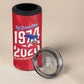 Personalized Afro Haiti Football 4 in 1 Can Cooler Tumbler Les Grenadiers Made History Once Again Red Color - African Pride