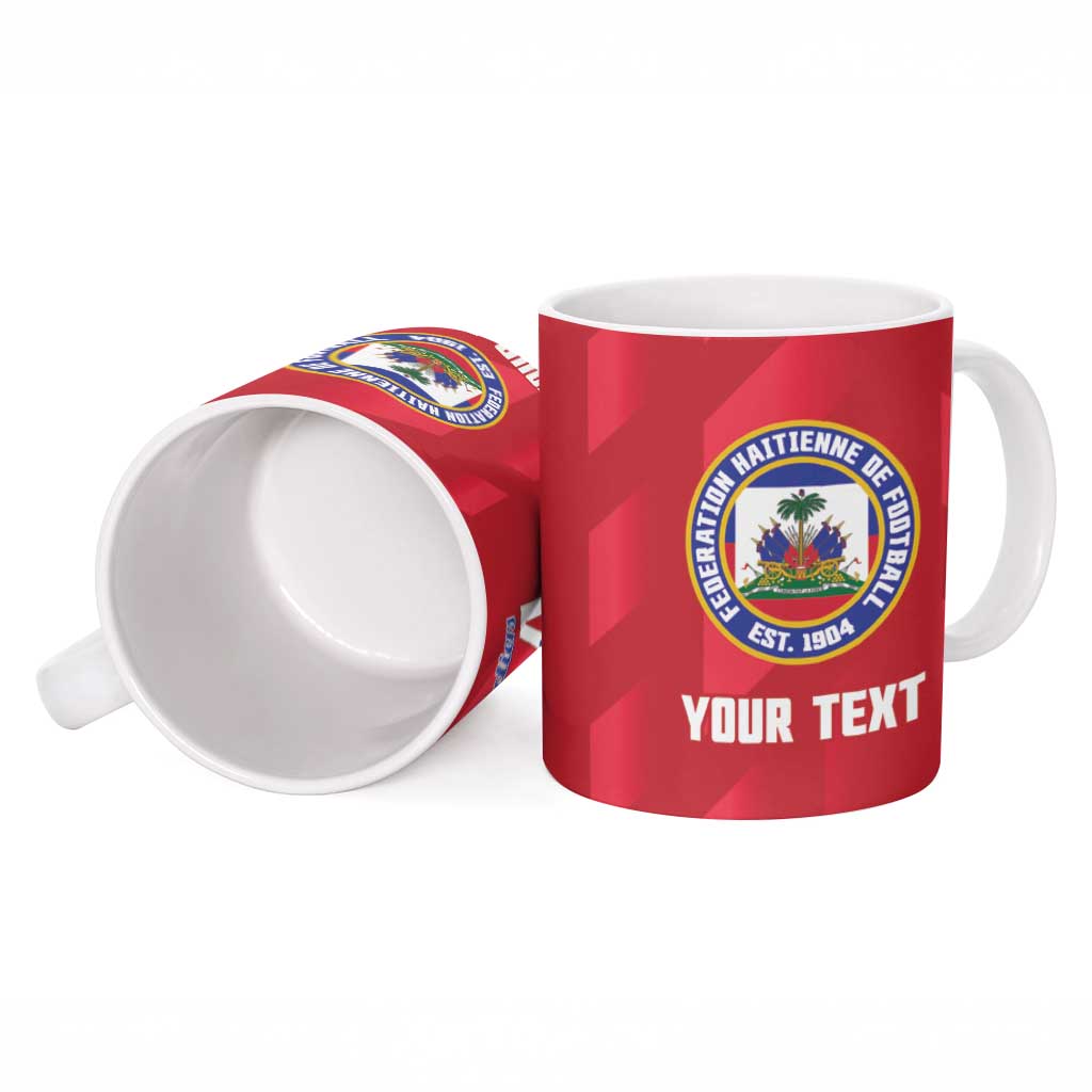 Personalized Haiti Football Ceramic Mug Les Grenadiers Made History Once Again Red Color