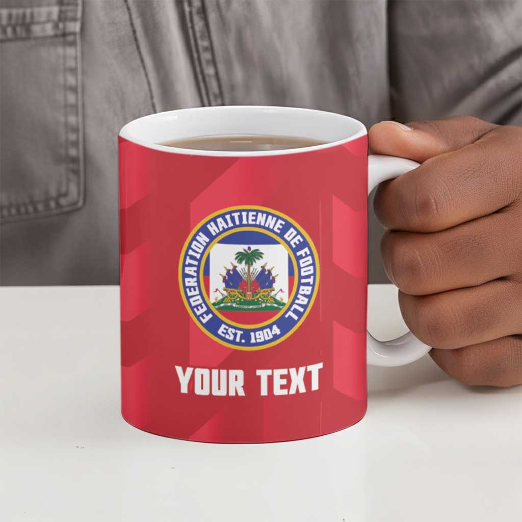 Personalized Haiti Football Ceramic Mug Les Grenadiers Made History Once Again Red Color