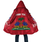 Personalized Haiti Football Cloak Les Grenadiers Made History Once Again Red Color