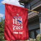 Personalized Afro Haiti Football Garden Flag Les Grenadiers Made History Once Again Red Color - African Pride