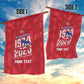 Personalized Afro Haiti Football Garden Flag Les Grenadiers Made History Once Again Red Color - African Pride