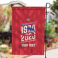 Personalized Afro Haiti Football Garden Flag Les Grenadiers Made History Once Again Red Color - African Pride