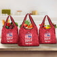 Personalized Afro Haiti Football Grocery Bag Les Grenadiers Made History Once Again Red Color - African Pride