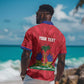 Personalized Afro Haiti Football Hawaiian Shirt Les Grenadiers Made History Once Again Red Color - African Pride