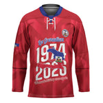 Personalized Haiti Football Hockey Jersey Les Grenadiers Made History Once Again Red Color