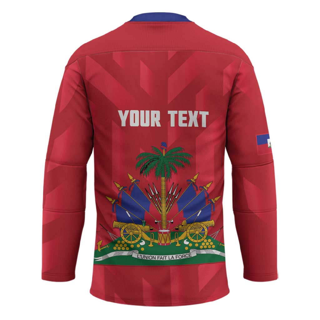 Personalized Haiti Football Hockey Jersey Les Grenadiers Made History Once Again Red Color