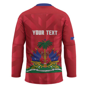 Personalized Haiti Football Hockey Jersey Les Grenadiers Made History Once Again Red Color