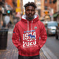 Personalized Afro Haiti Football Hoodie Les Grenadiers Made History Once Again Red Color - African Pride
