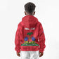 Personalized Afro Haiti Football Kid Hoodie Les Grenadiers Made History Once Again Red Color - African Pride
