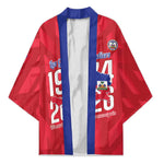 Personalized Haiti Football Kimono Les Grenadiers Made History Once Again Red Color