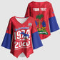 Personalized Haiti Football Kimono Sleeve Blouse Les Grenadiers Made History Once Again Red Color