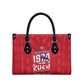 Personalized Haiti Football Leather Bag Les Grenadiers Made History Once Again Red Color