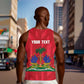Personalized Afro Haiti Football Men Tank Top Les Grenadiers Made History Once Again Red Color - African Pride