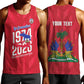 Personalized Afro Haiti Football Men Tank Top Les Grenadiers Made History Once Again Red Color - African Pride