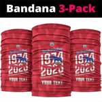 Personalized Afro Haiti Football Neck Gaiter Les Grenadiers Made History Once Again Red Color - African Pride