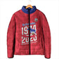 Personalized Haiti Football Padded Jacket Les Grenadiers Made History Once Again Red Color
