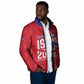 Personalized Haiti Football Padded Jacket Les Grenadiers Made History Once Again Red Color