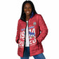 Personalized Haiti Football Padded Jacket Les Grenadiers Made History Once Again Red Color