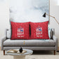 Personalized Haiti Football Pillow Cover Les Grenadiers Made History Once Again Red Color