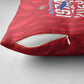 Personalized Haiti Football Pillow Cover Les Grenadiers Made History Once Again Red Color