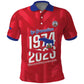 Personalized Afro Haiti Football Polo Shirt Les Grenadiers Made History Once Again Red Color LT14