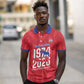 Personalized Afro Haiti Football Polo Shirt Les Grenadiers Made History Once Again Red Color - African Pride